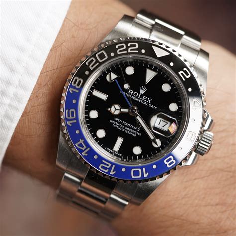 rolex gmt batman listenpreis|gmt batman rolex price.